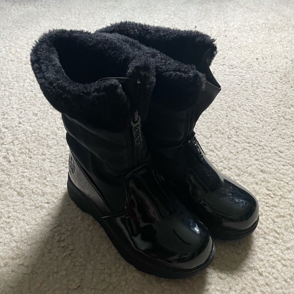 Black Totes boots -size 1